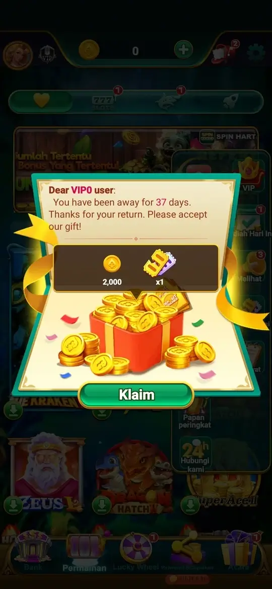 Fitur bonus Spin Harta APK